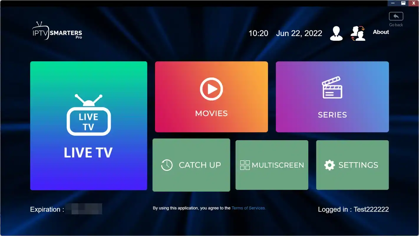 IPTV Smarters Pro on a box